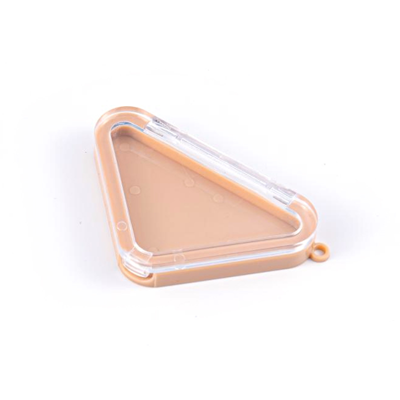 2512 Portable Triangle Single Compartment Mini Eyeshadow Palette with Multiple Colors Customizable