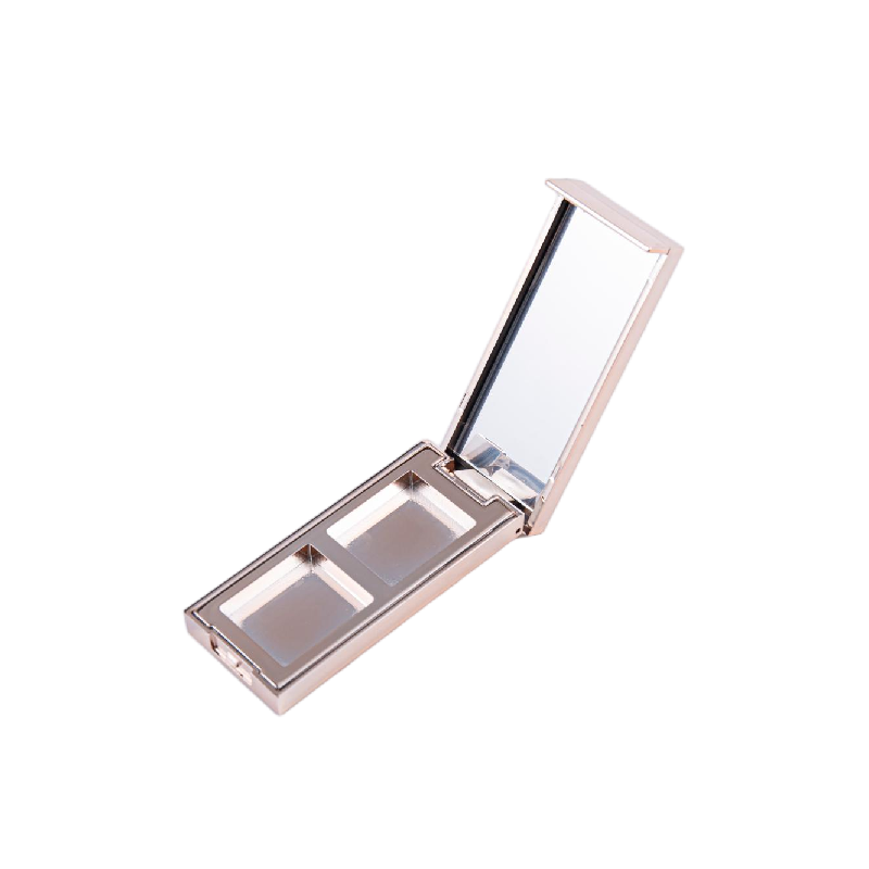 2503-2 Tech-Inspired Electroplated Dual-Compartment Eyeshadow Palette