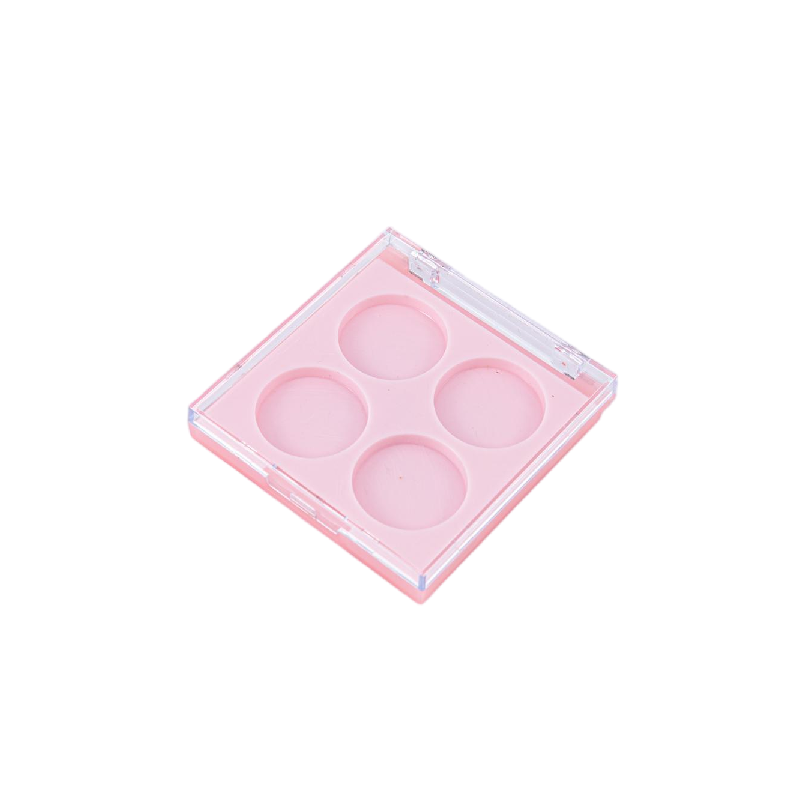 2516-4 Round Four-Color Recyclable Eyeshadow Palette - Elegant and Simple Style