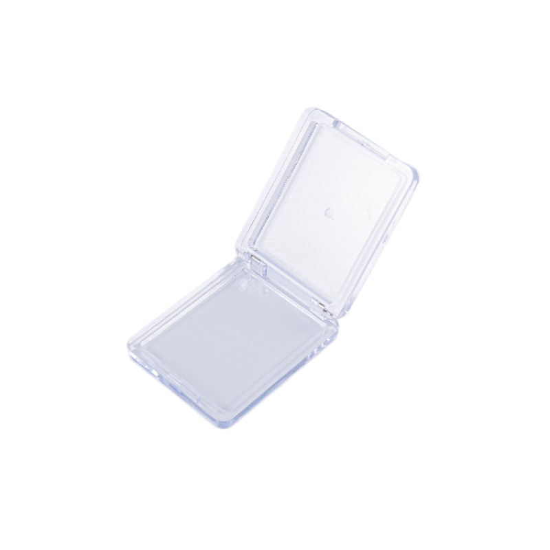 2505-1 Transparent Texture Single-Grain Blush Box - Electroplatable and Customizable