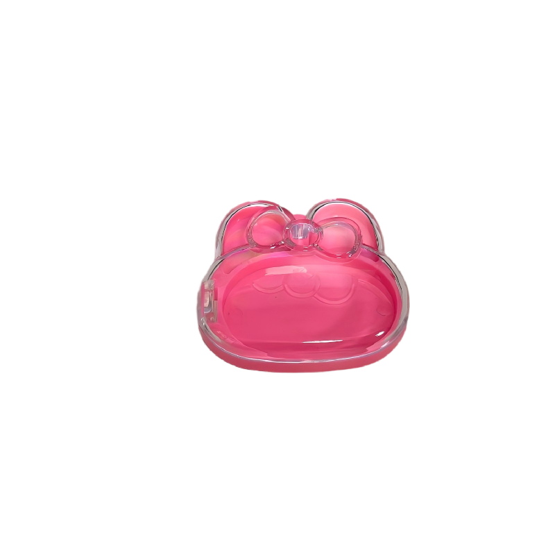 2519 Sweetheart Bunny Ears Customisable Layout Pendant-Style Compact Powder Case